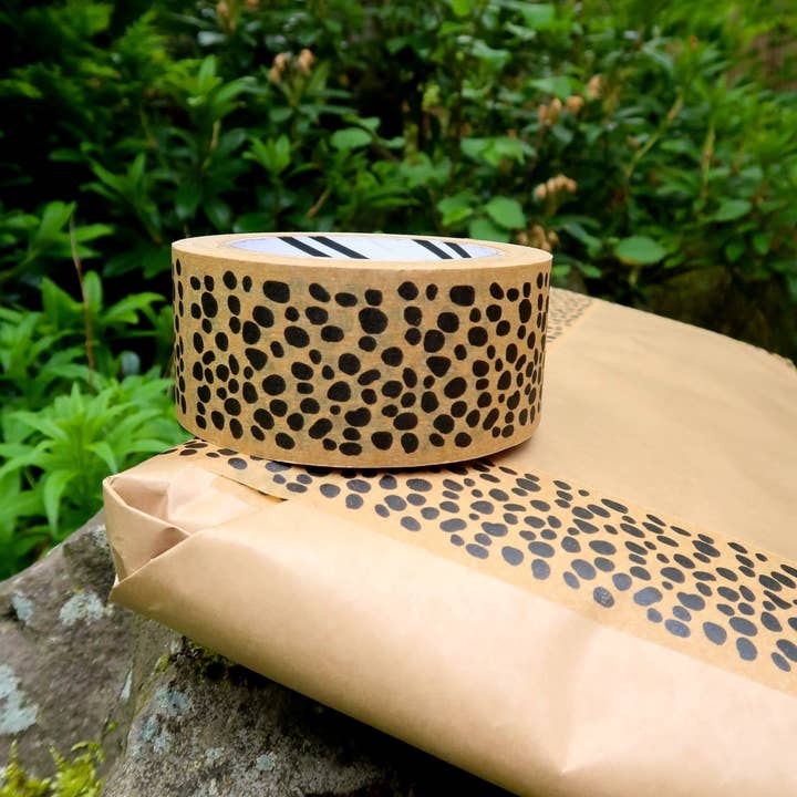 Animal Print Paper Tape 48mm - Eco Friendly Packaging Tape