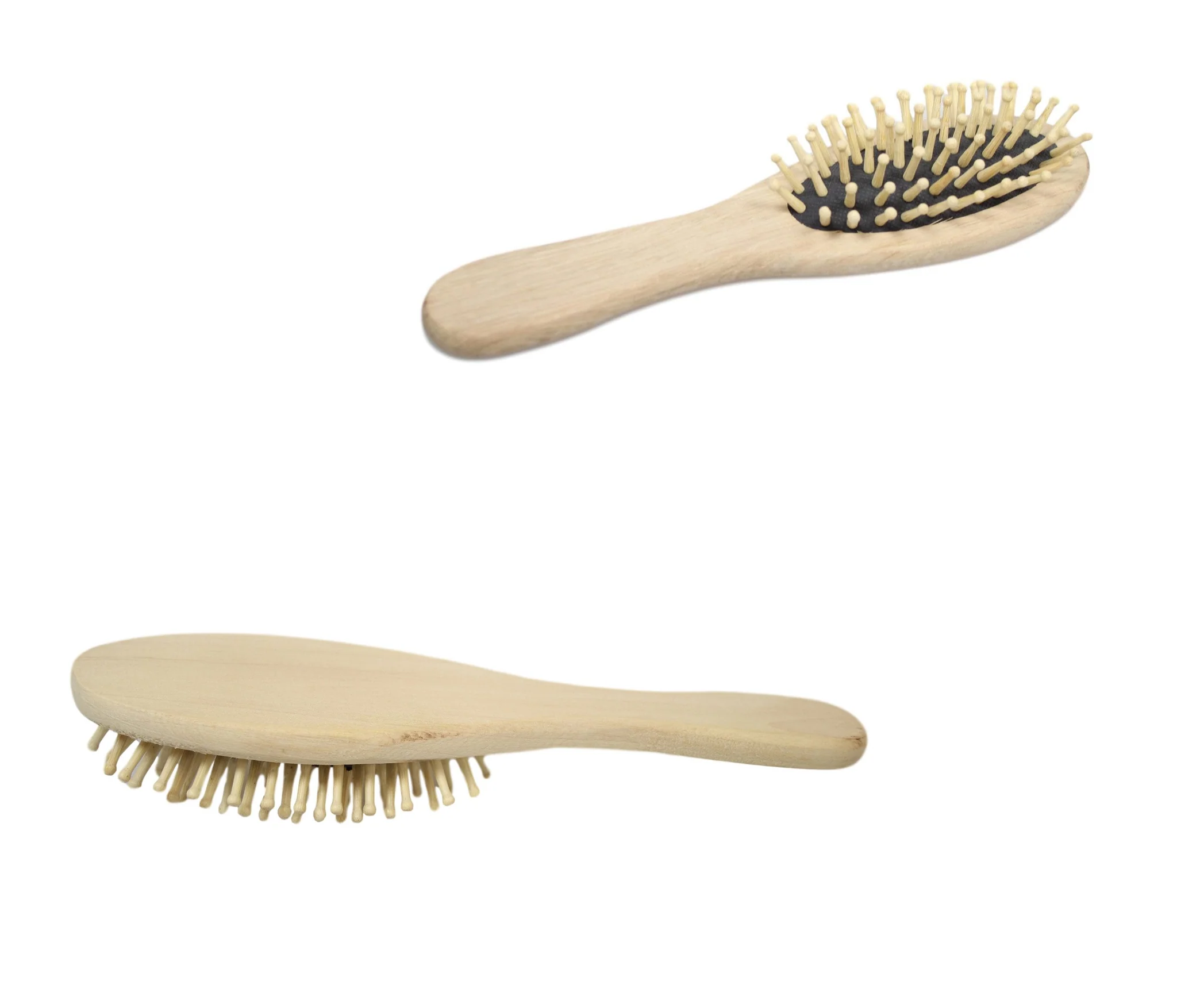 Wooden Oval Paddle Hair Brush