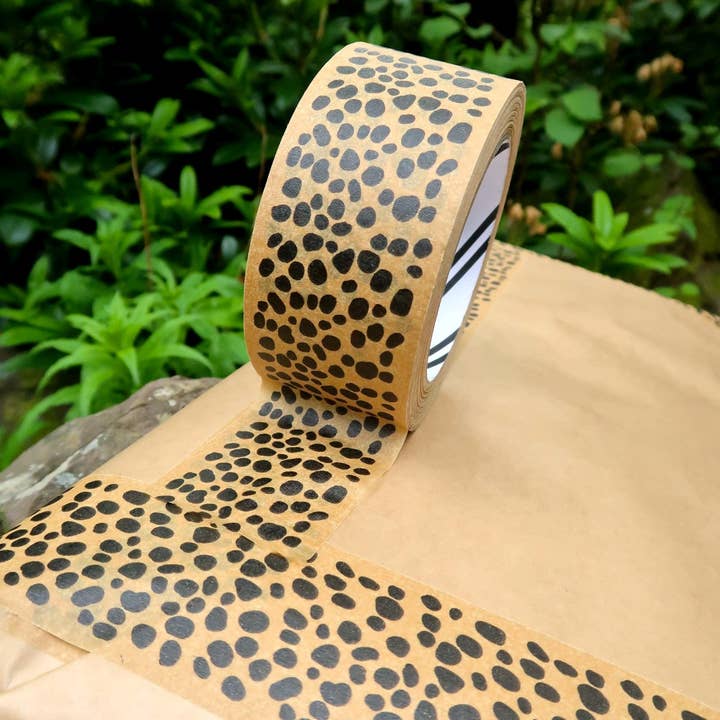 Animal Print Paper Tape 48mm - Eco Friendly Packaging Tape